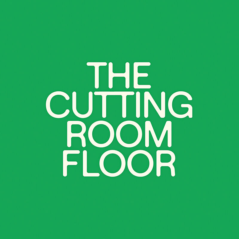 Logo for the Runway magazine-recommended fashion culture podcast called The Cutting Room Floor with host Recho Omondi.