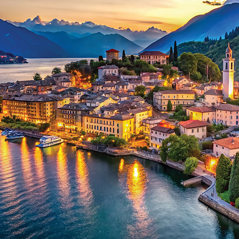 Glassy waters, vintage boats, verdant mountains, cloud-dotted skies and historic palazzos are everyday sights in Lake Como, Italy.
