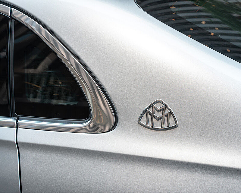 The logo of Mercedes-Maybach signifies polish, craftsmanship, precision driving and automotive indulgence.